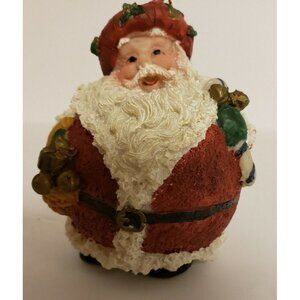 Christmas Ornament "Roly Poly Santa" 1990s (OR116) Unbranded